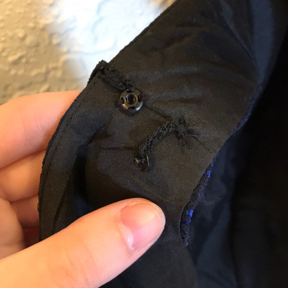 Adrianna Papell blue lace dress sz 2 - Picture 7 of 7